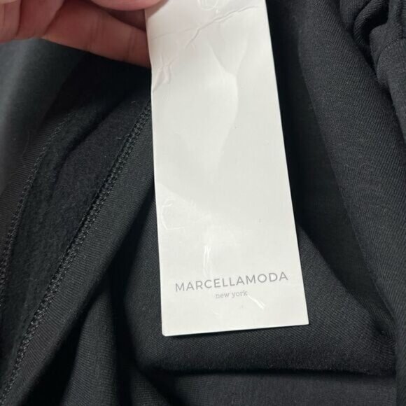 NWT Marcella Moda New York Asymmetrical Funnel Neck Sweatshirt Tunic Sz S - Picture 4 of 6